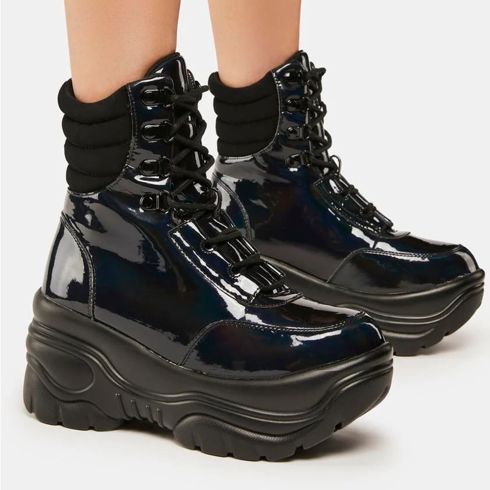 YRU Dolls Kill Platform Matrixx Rave Boots